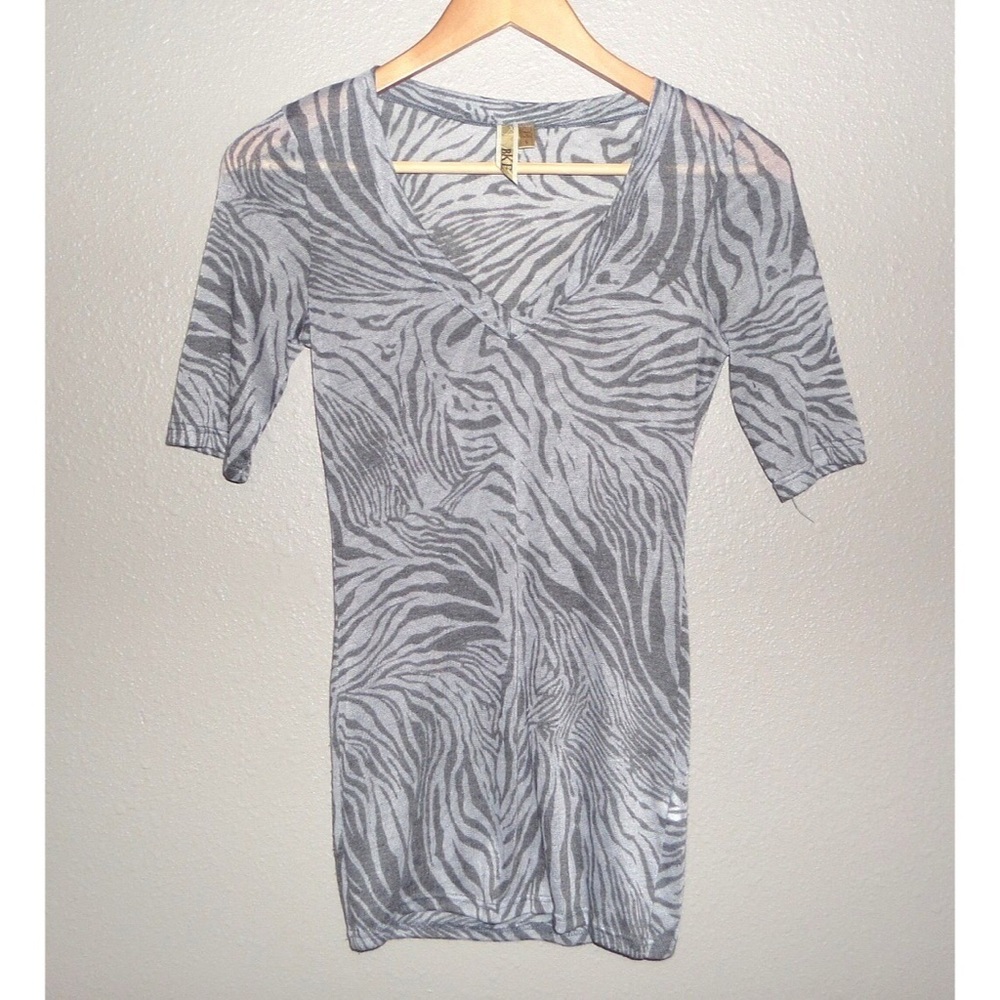 BKE Sheer V-Neck Top